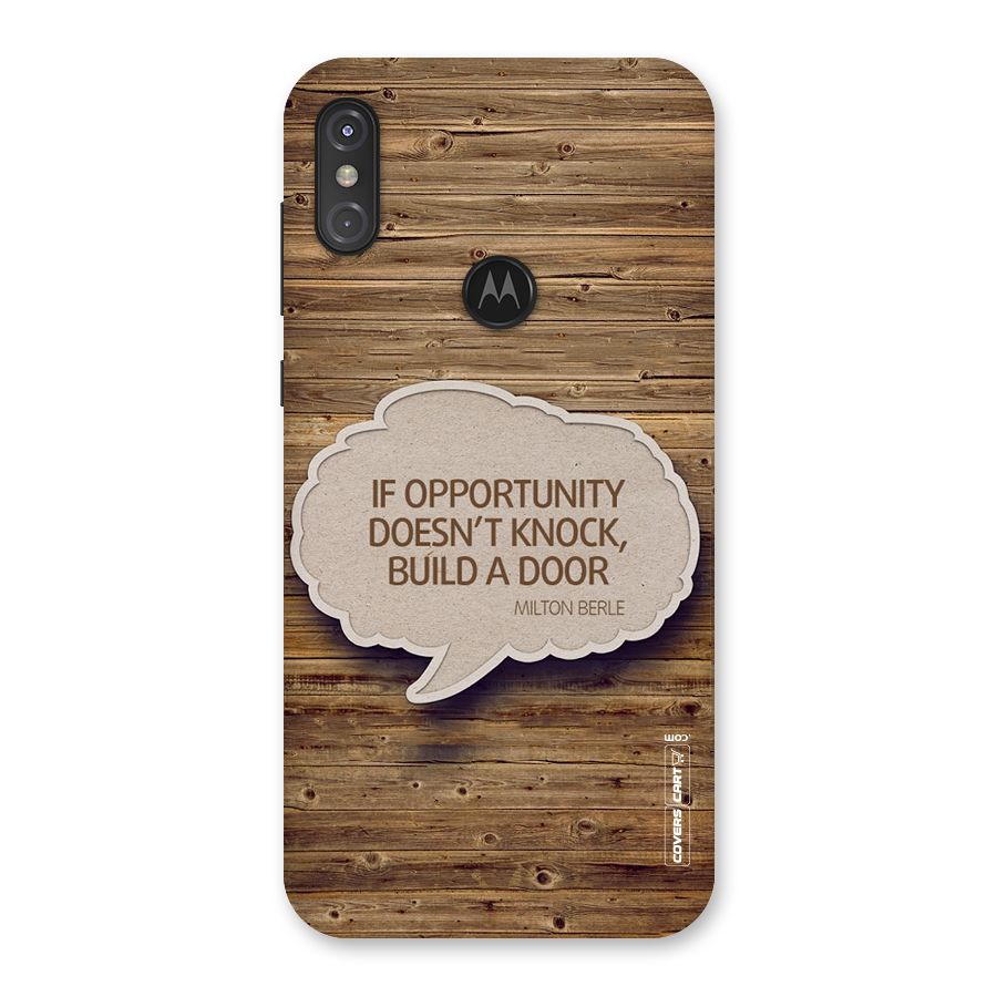 Build Your Door Back Case for Motorola One Power