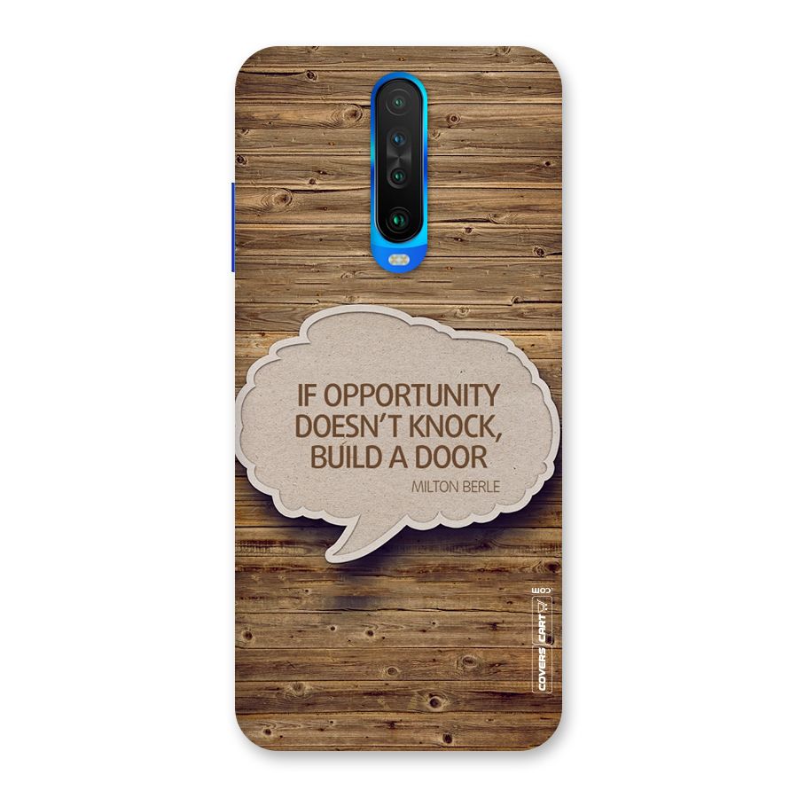 Build Your Door Back Case for Poco X2