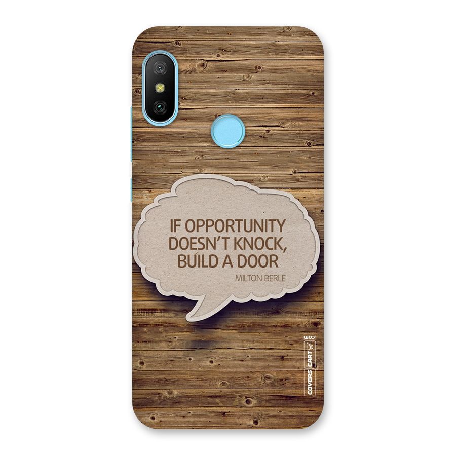 Build Your Door Back Case for Redmi 6 Pro
