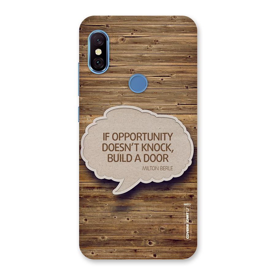 Build Your Door Back Case for Redmi Note 6 Pro