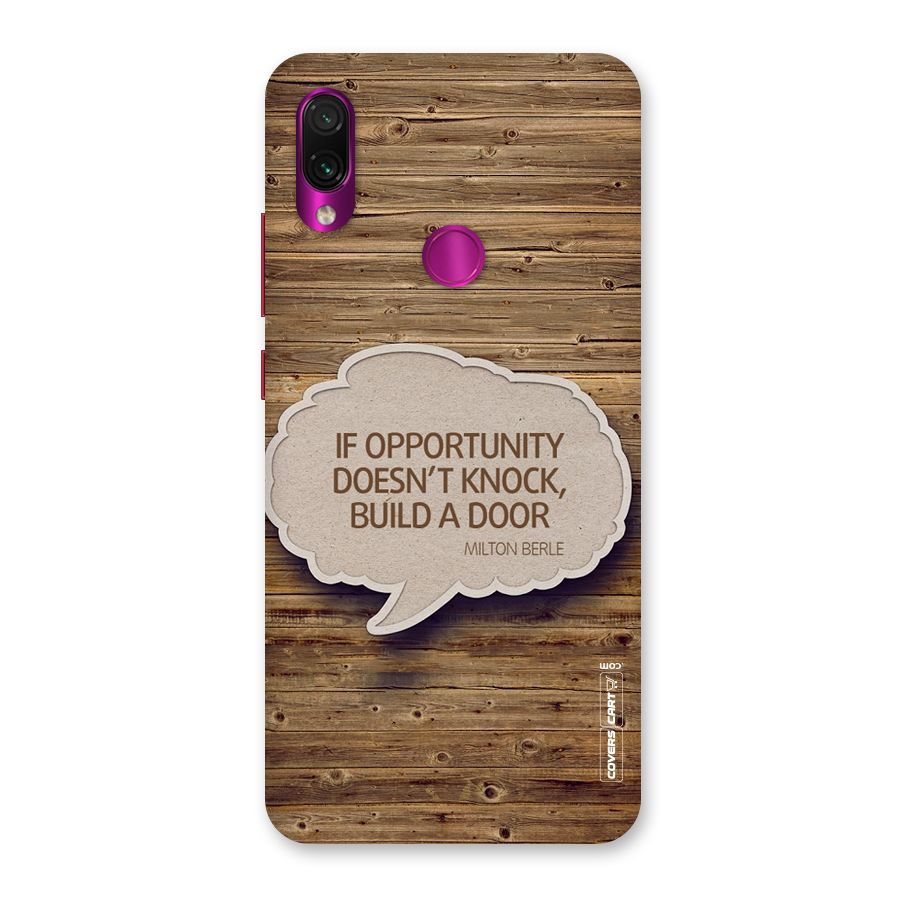 Build Your Door Back Case for Redmi Note 7 Pro