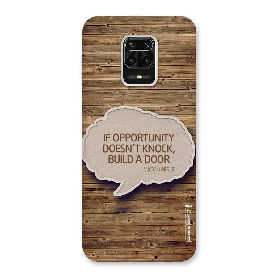 Build Your Door Back Case for Redmi Note 9 Pro Max