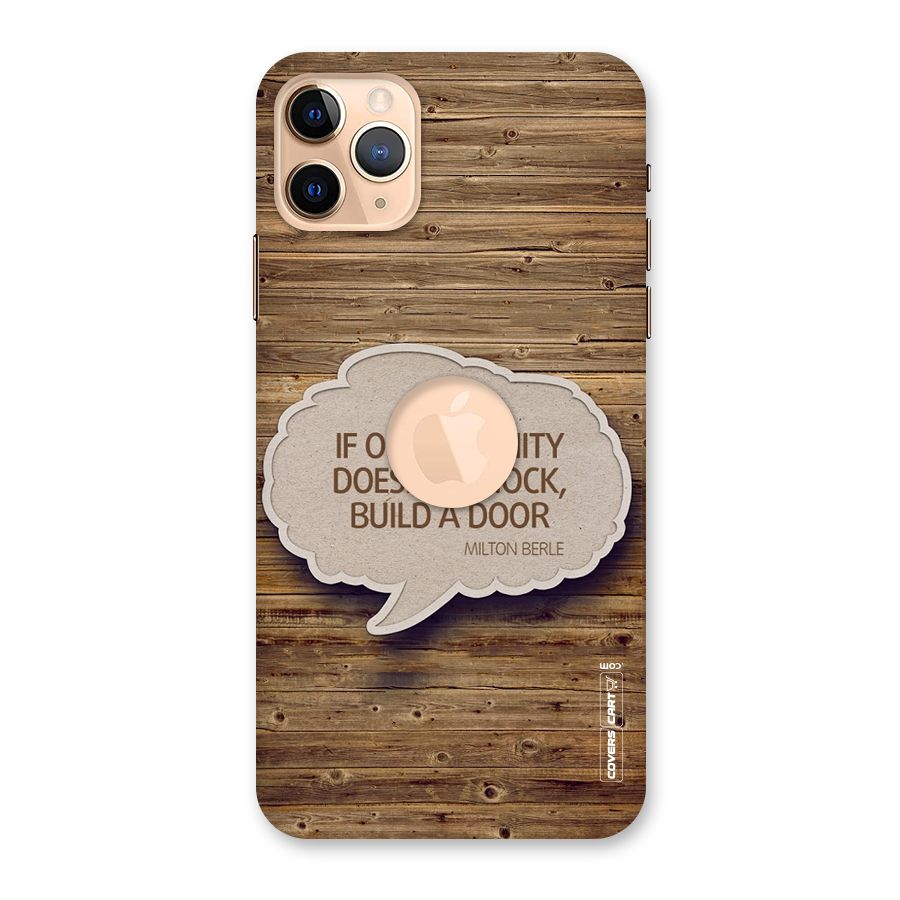 Build Your Door Back Case for iPhone 11 Pro Max Logo Cut