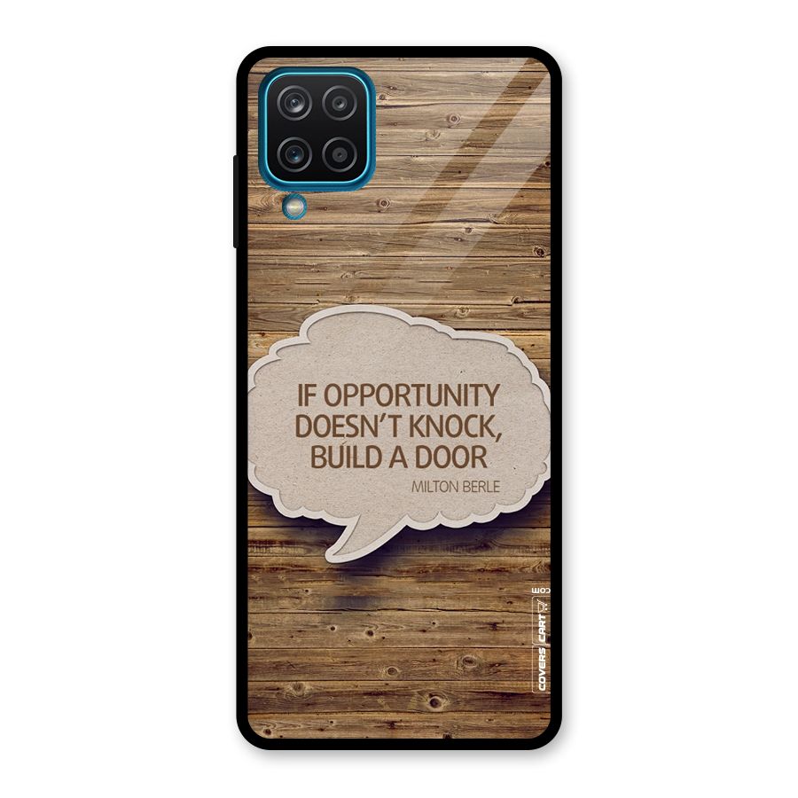 Build Your Door Glass Back Case for Galaxy A12