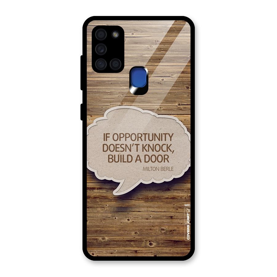 Build Your Door Glass Back Case for Galaxy A21s