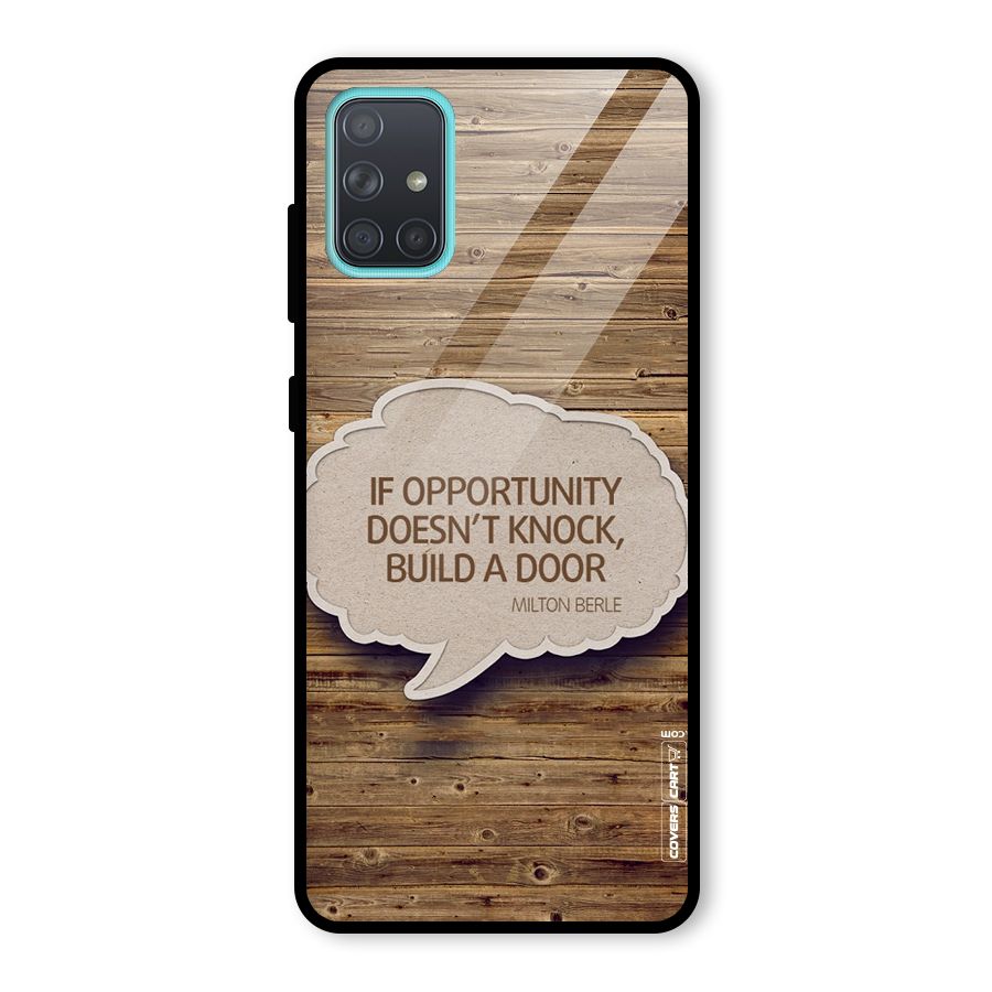Build Your Door Glass Back Case for Galaxy A71
