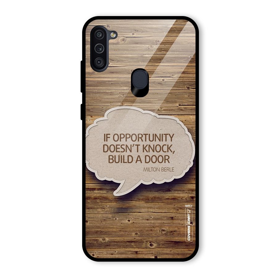 Build Your Door Glass Back Case for Galaxy M11