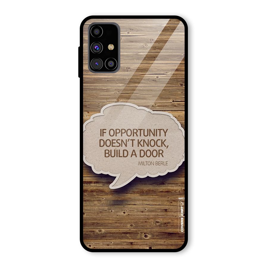 Build Your Door Glass Back Case for Galaxy M31s