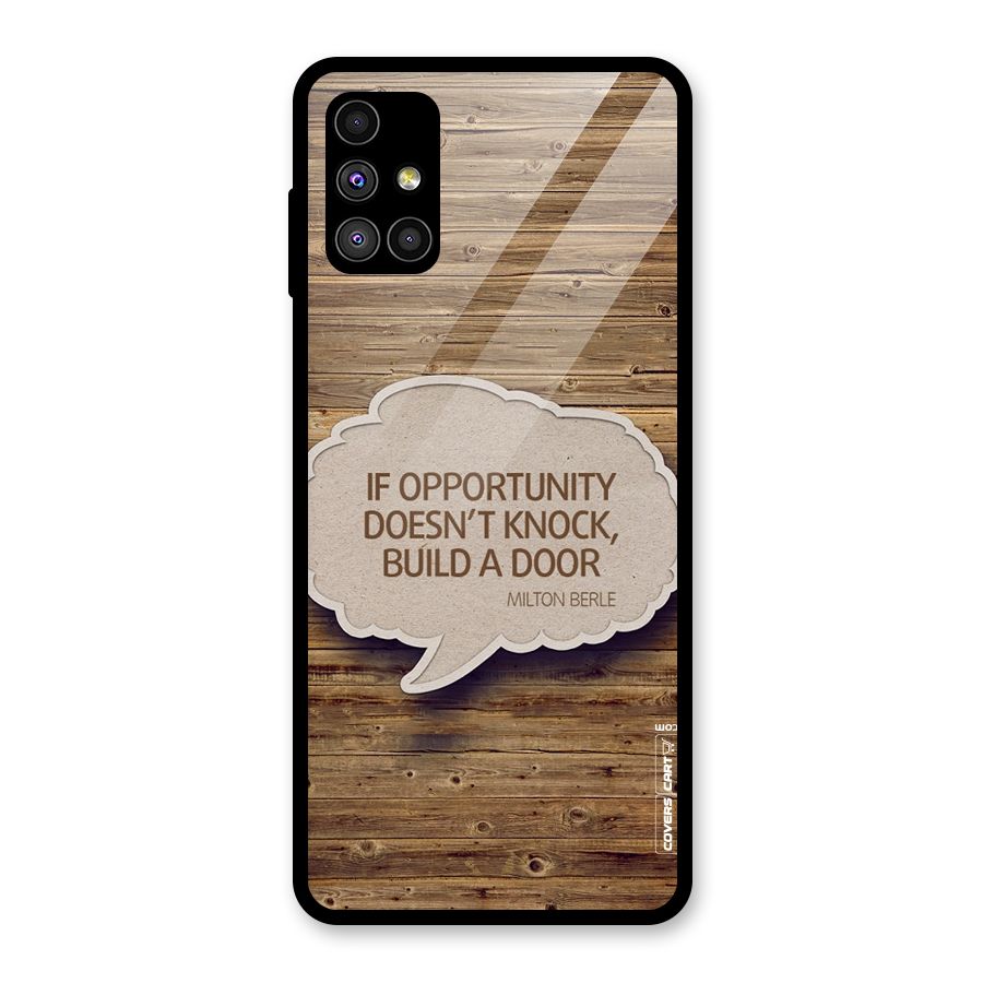 Build Your Door Glass Back Case for Galaxy M51