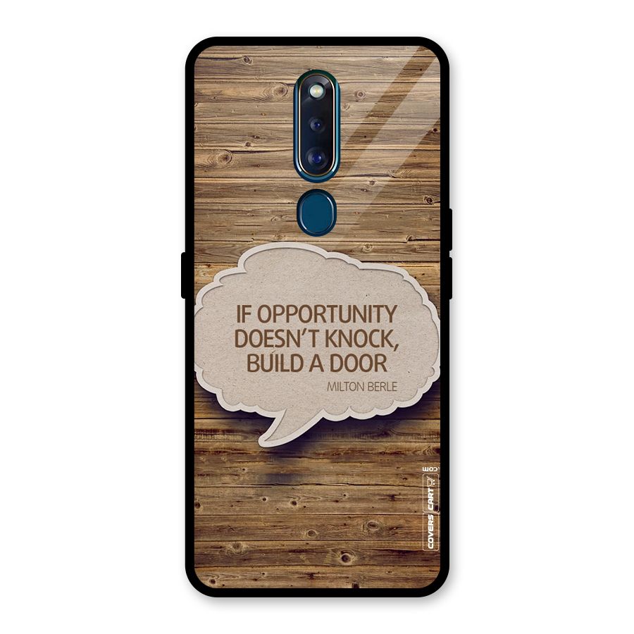 Build Your Door Glass Back Case for Oppo F11 Pro