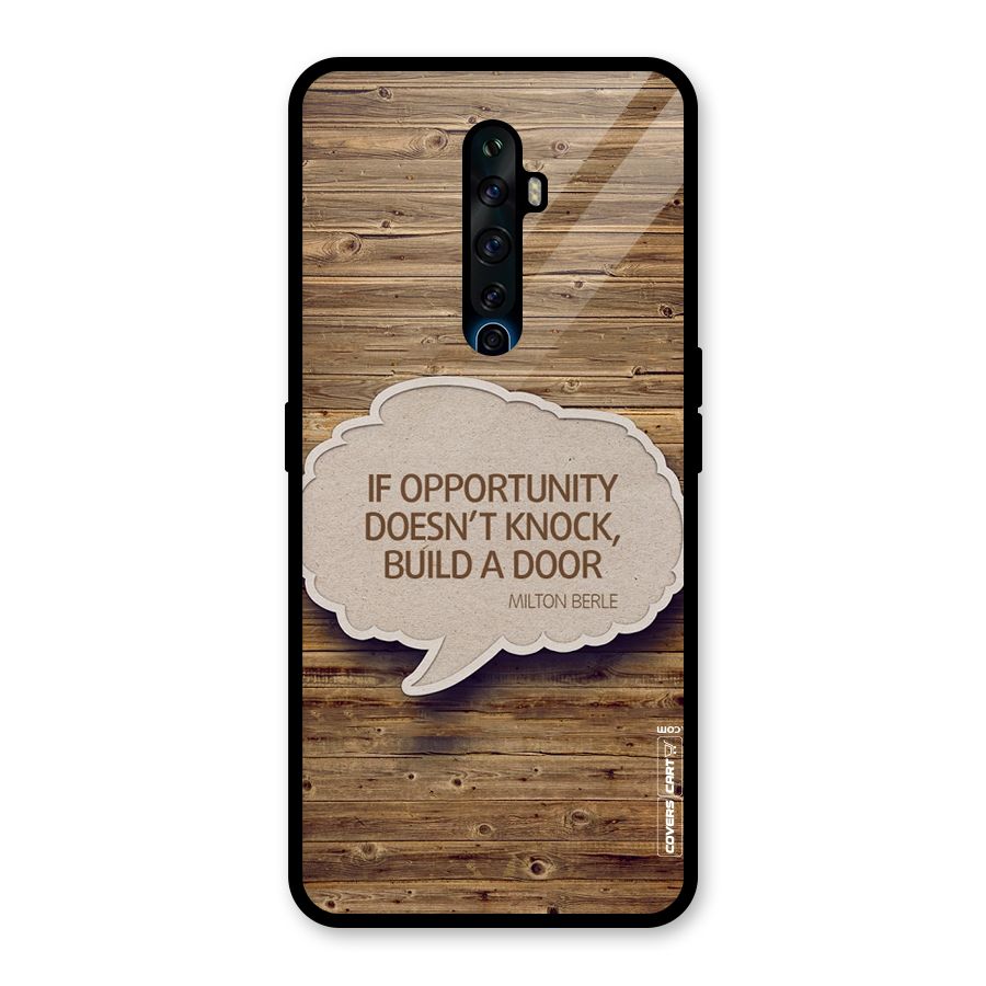 Build Your Door Glass Back Case for Oppo Reno2 F