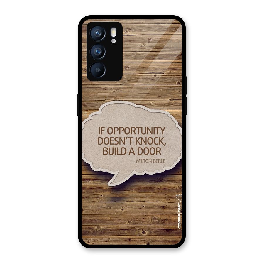 Build Your Door Glass Back Case for Oppo Reno6 5G