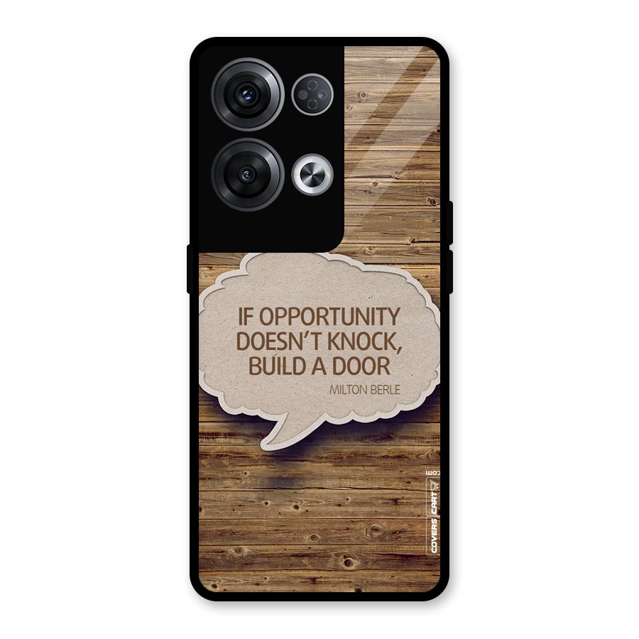 Build Your Door Glass Back Case for Oppo Reno8 Pro 5G