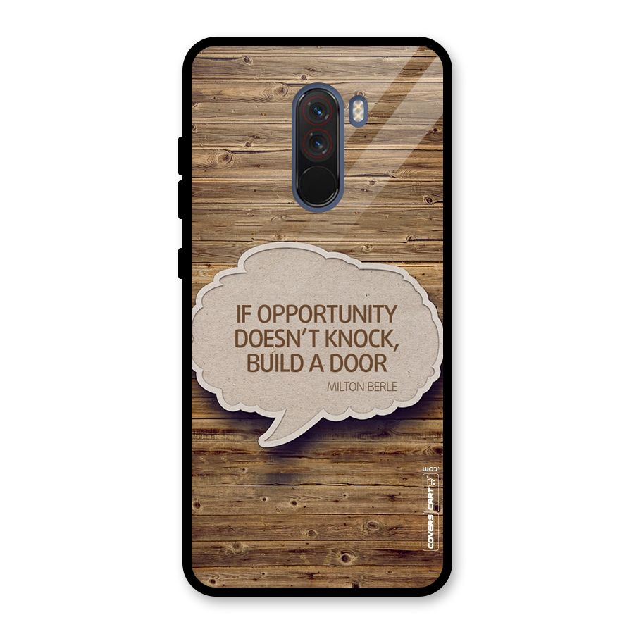 Build Your Door Glass Back Case for Poco F1