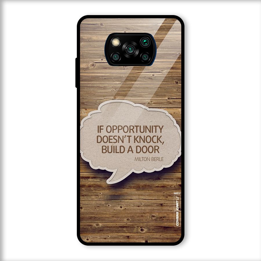 Build Your Door Glass Back Case for Poco X3