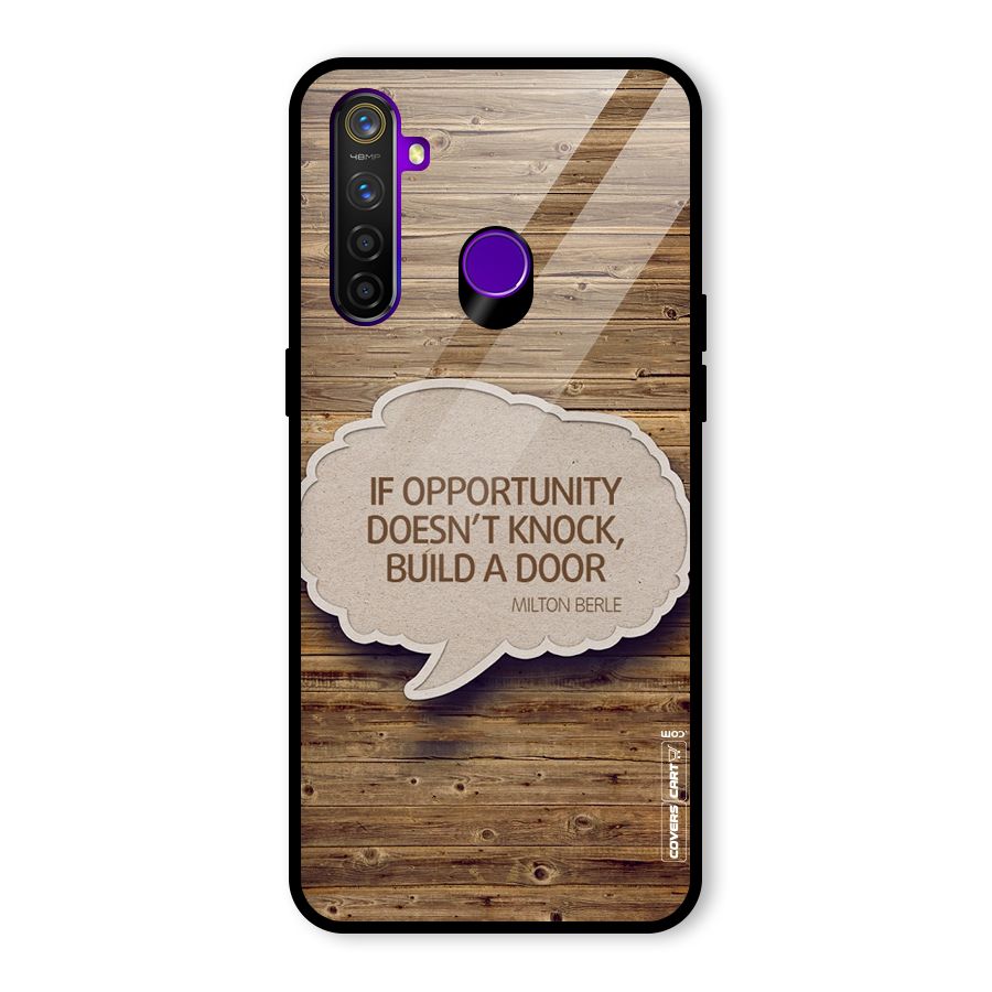 Build Your Door Glass Back Case for Realme 5 Pro