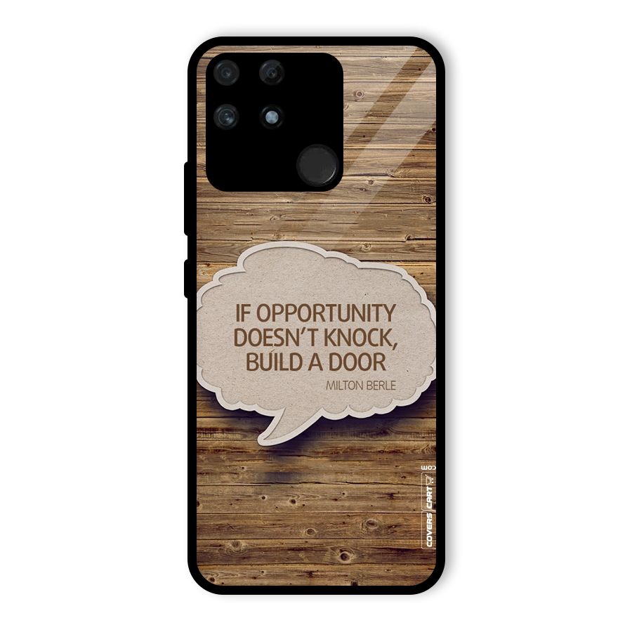 Build Your Door Glass Back Case for Realme Narzo 50A