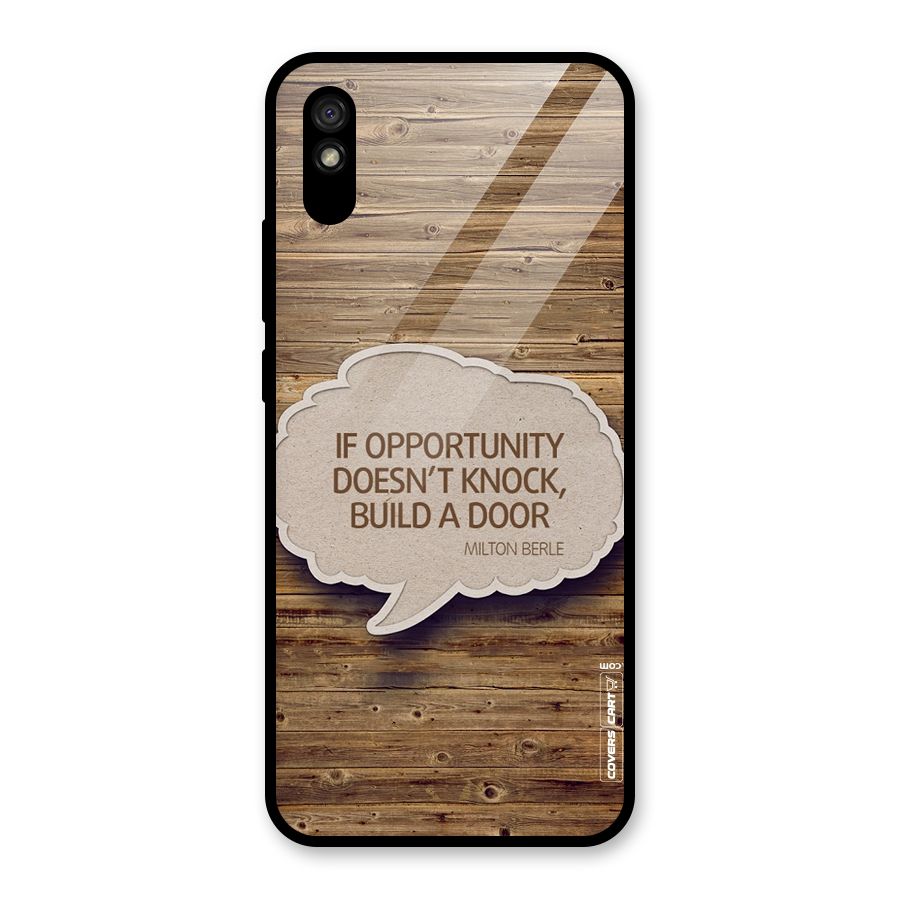 Build Your Door Glass Back Case for Redmi 9A