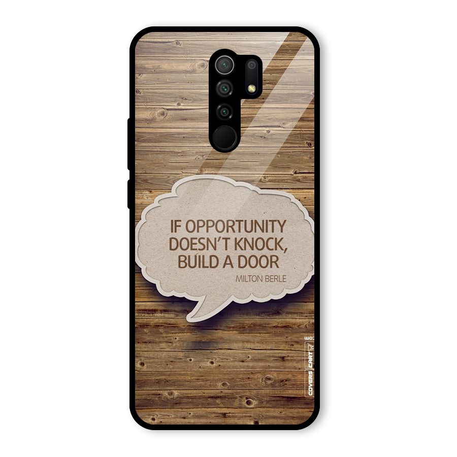 Build Your Door Glass Back Case for Redmi 9 Prime