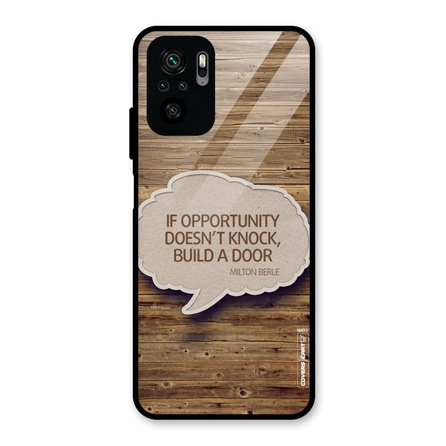 Build Your Door Glass Back Case for Redmi Note 10