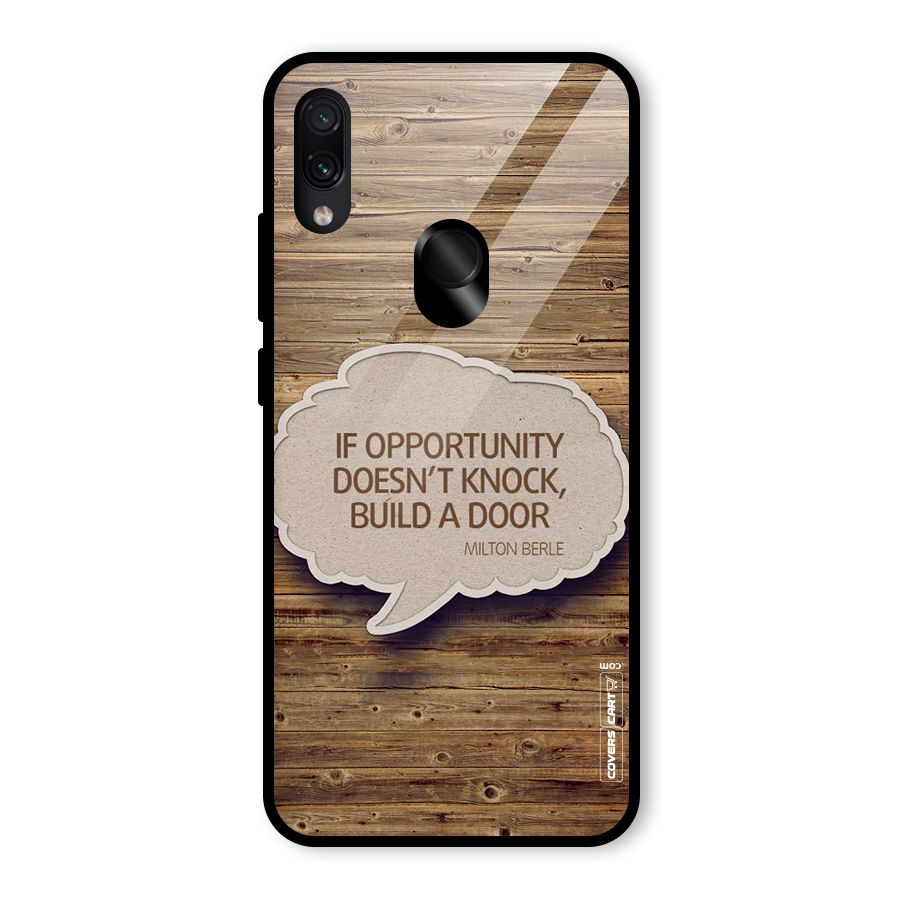 Build Your Door Glass Back Case for Redmi Note 7