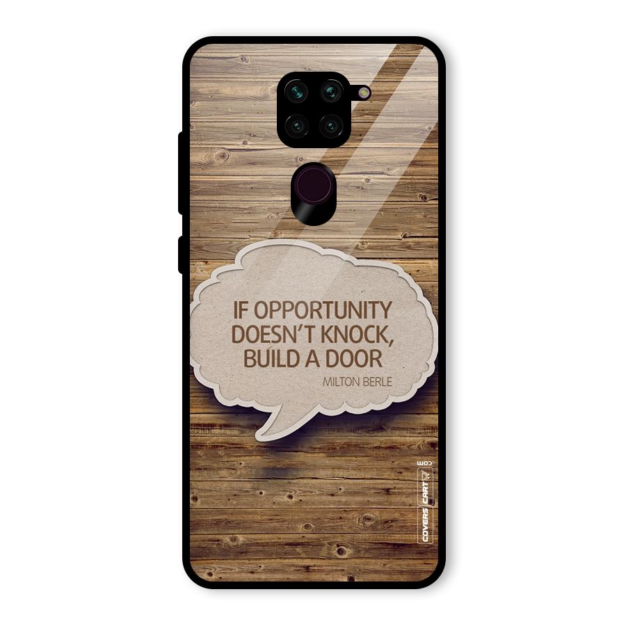 Build Your Door Glass Back Case for Redmi Note 9