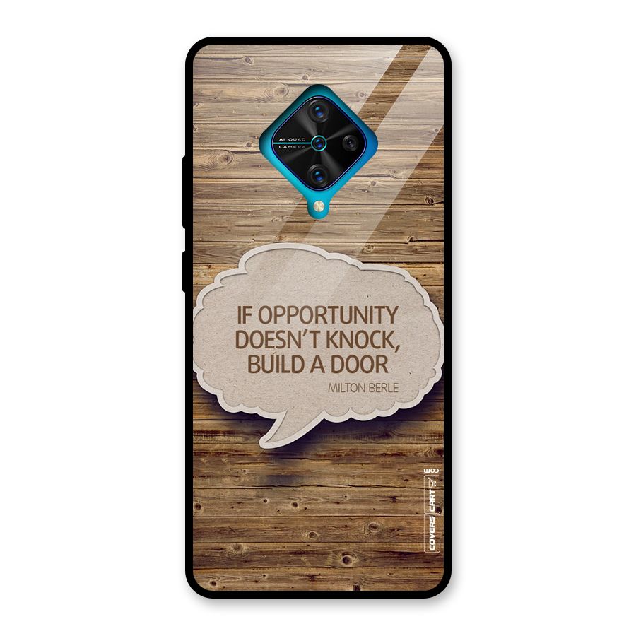 Build Your Door Glass Back Case for Vivo S1 Pro