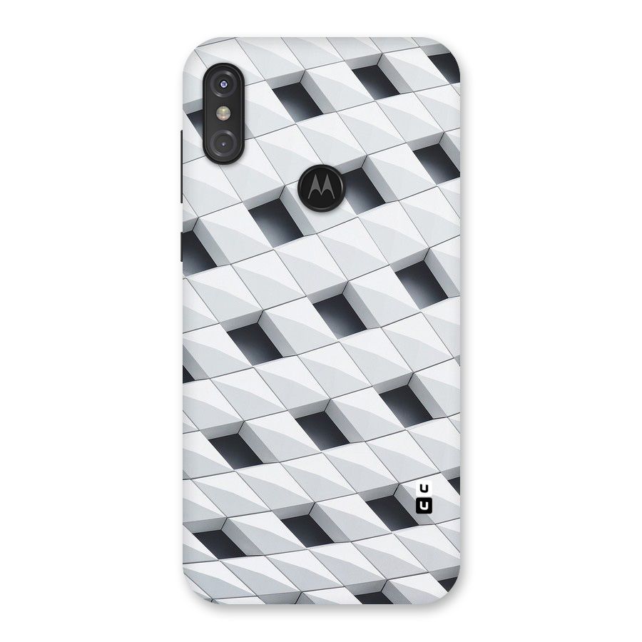 Building Pattern Back Case for Motorola One Power