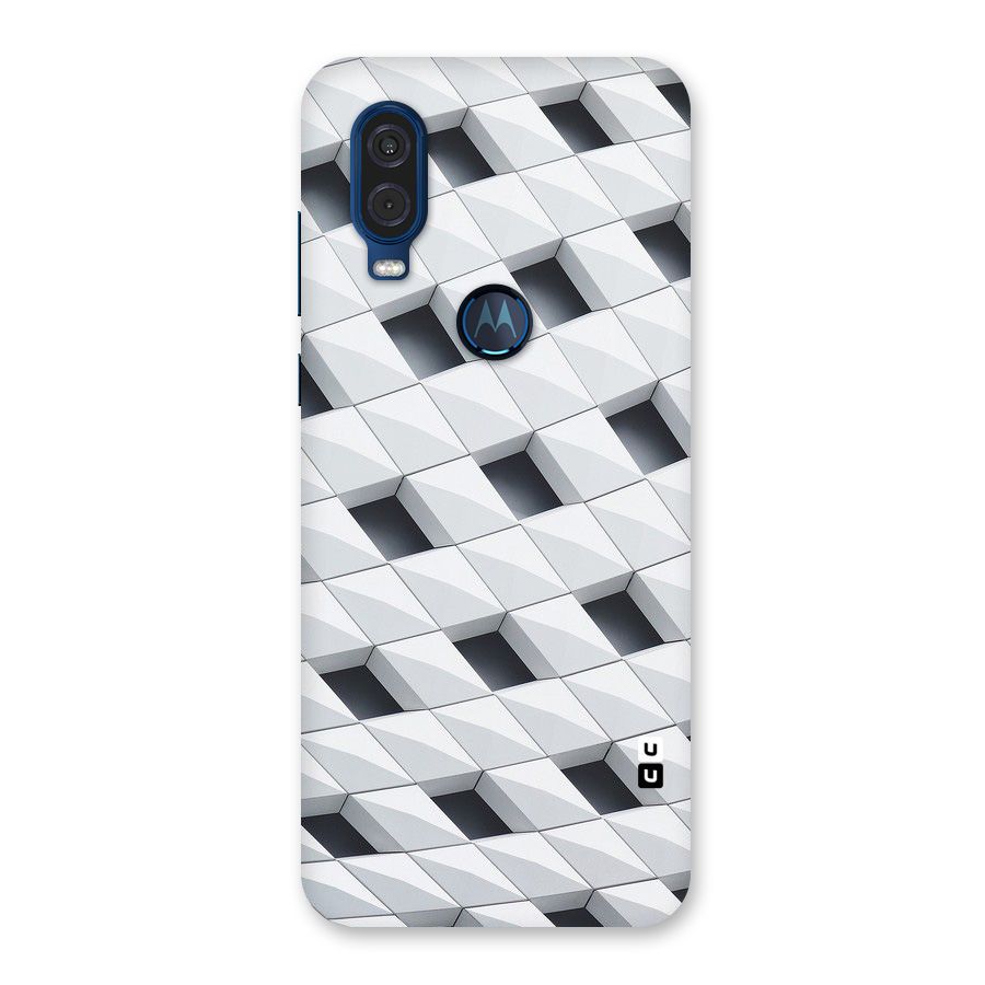 Building Pattern Back Case for Motorola One Vision