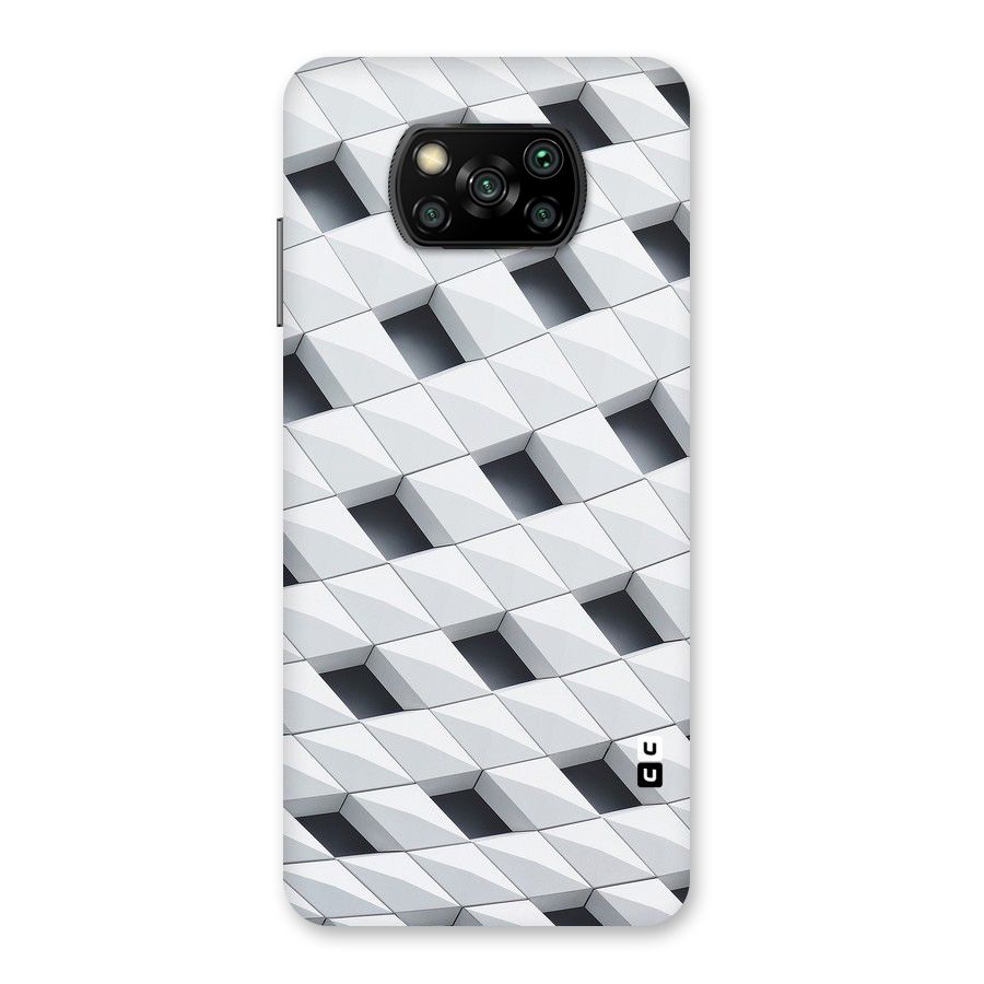 Building Pattern Back Case for Poco X3