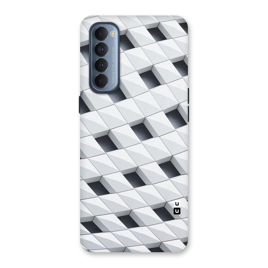 Building Pattern Back Case for Reno4 Pro