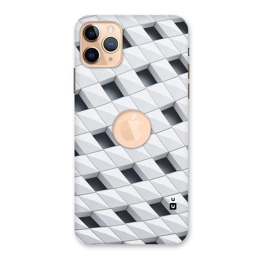 Building Pattern Back Case for iPhone 11 Pro Max Logo Cut