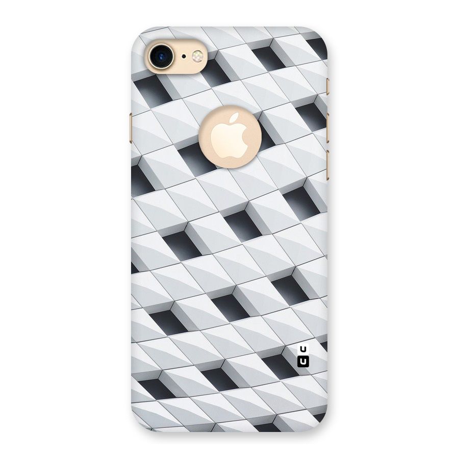 Building Pattern Back Case for iPhone 7 Logo Cut