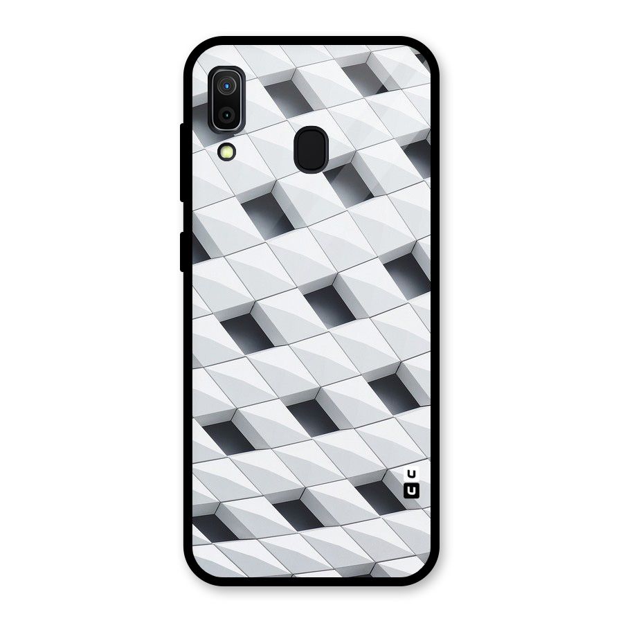 Building Pattern Glass Back Case for Galaxy A30