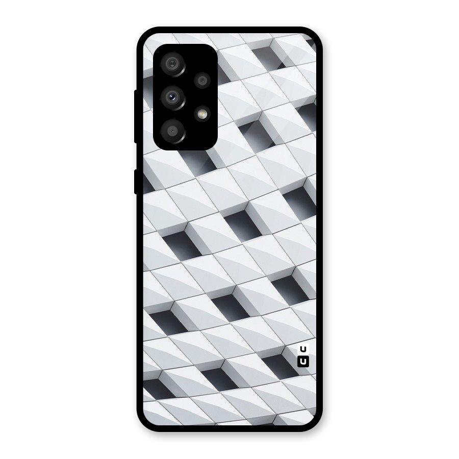 Building Pattern Glass Back Case for Galaxy A32