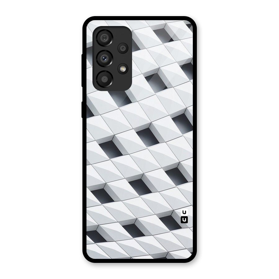 Building Pattern Glass Back Case for Galaxy A33 5G