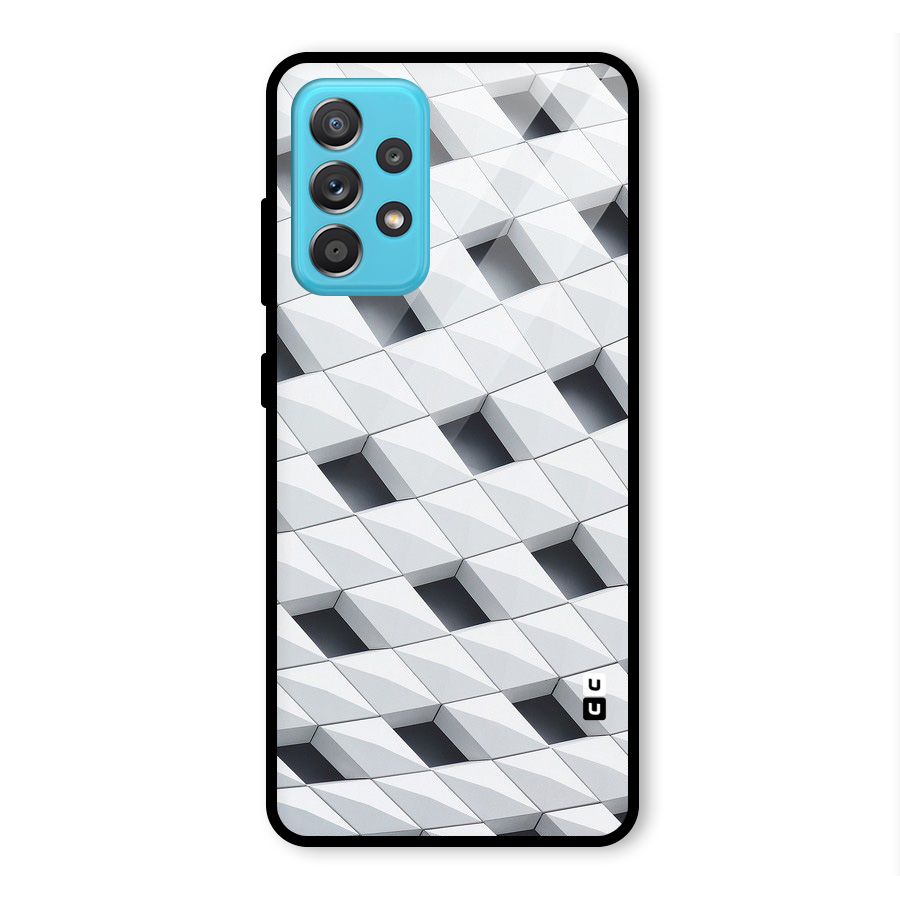 Building Pattern Glass Back Case for Galaxy A52