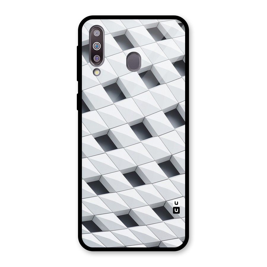 Building Pattern Glass Back Case for Galaxy M30