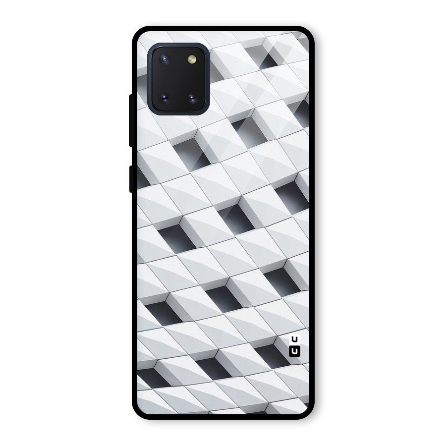 Building Pattern Glass Back Case for Galaxy Note 10 Lite