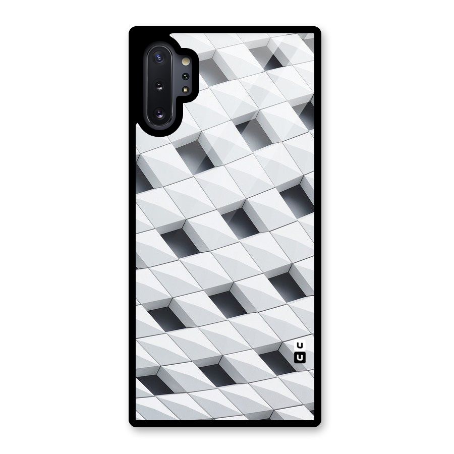 Building Pattern Glass Back Case for Galaxy Note 10 Plus