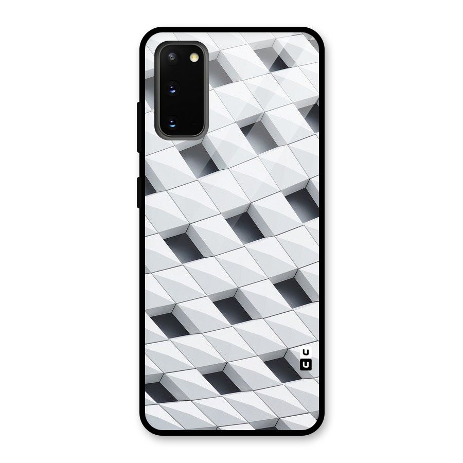 Building Pattern Glass Back Case for Galaxy S20