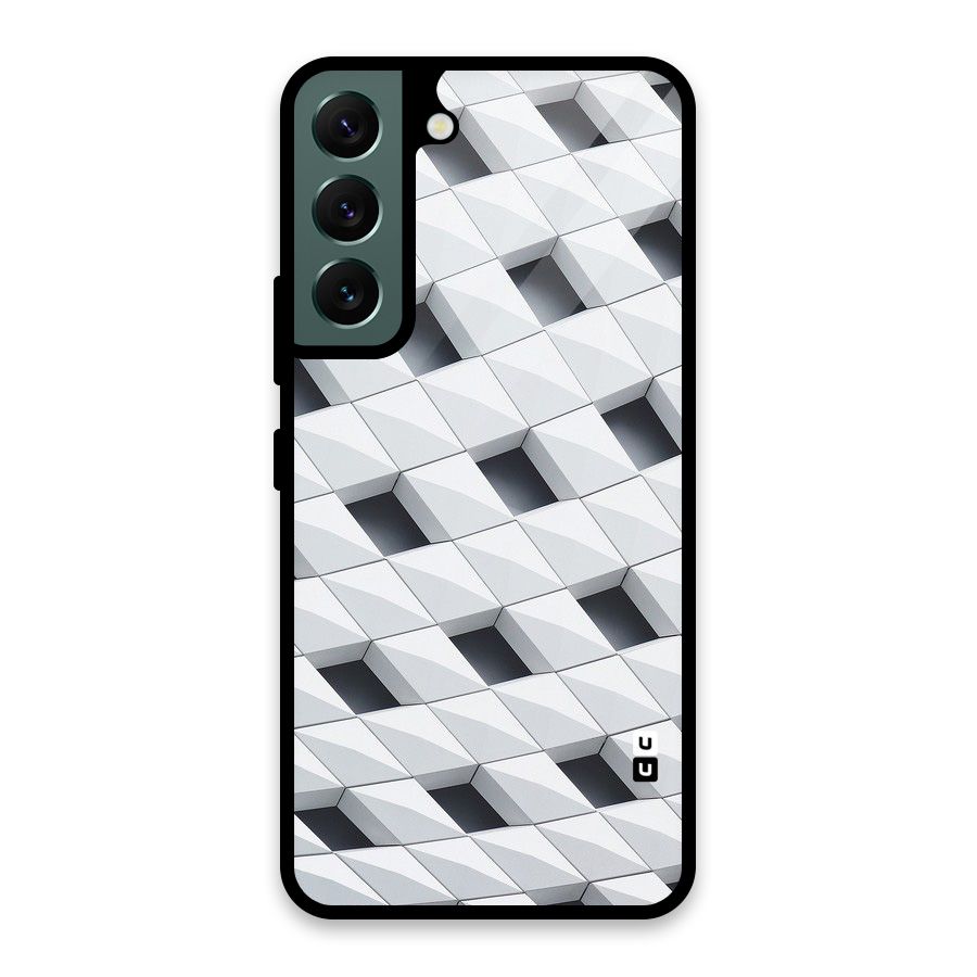 Building Pattern Glass Back Case for Galaxy S22 5G