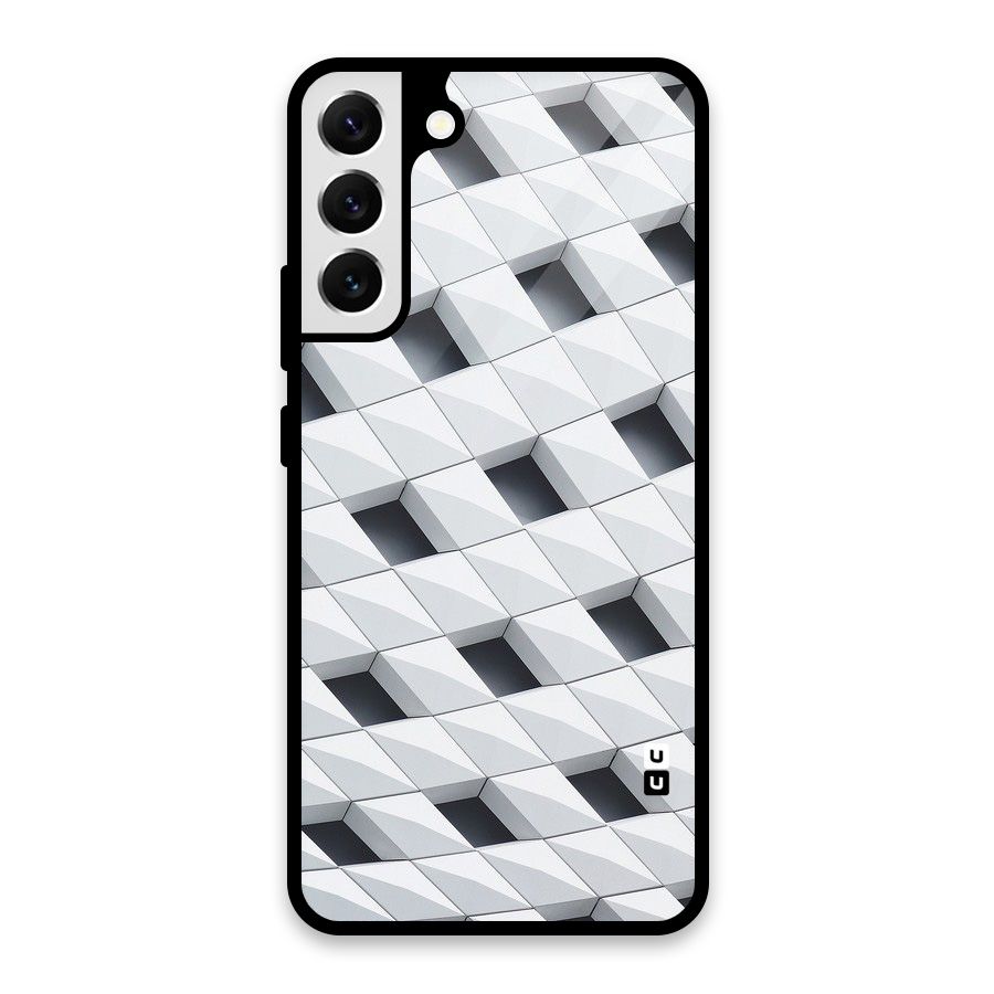 Building Pattern Glass Back Case for Galaxy S22 Plus 5G