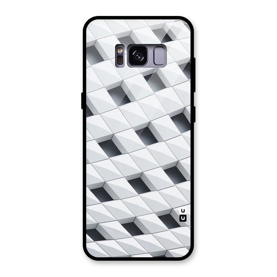 Building Pattern Glass Back Case for Galaxy S8