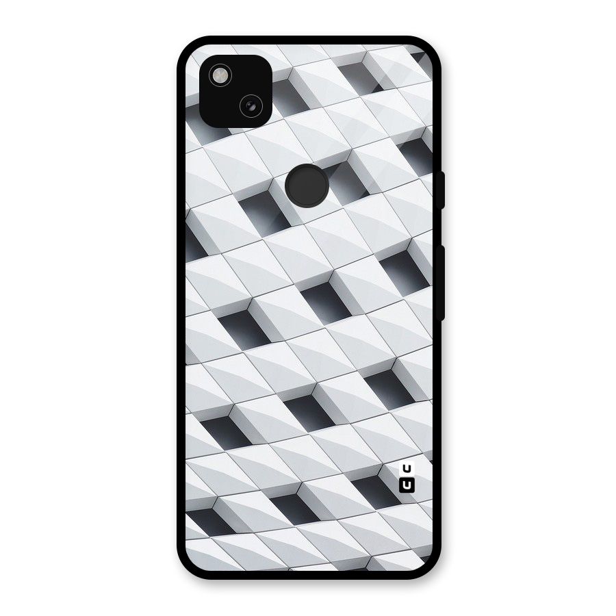 Building Pattern Glass Back Case for Google Pixel 4a