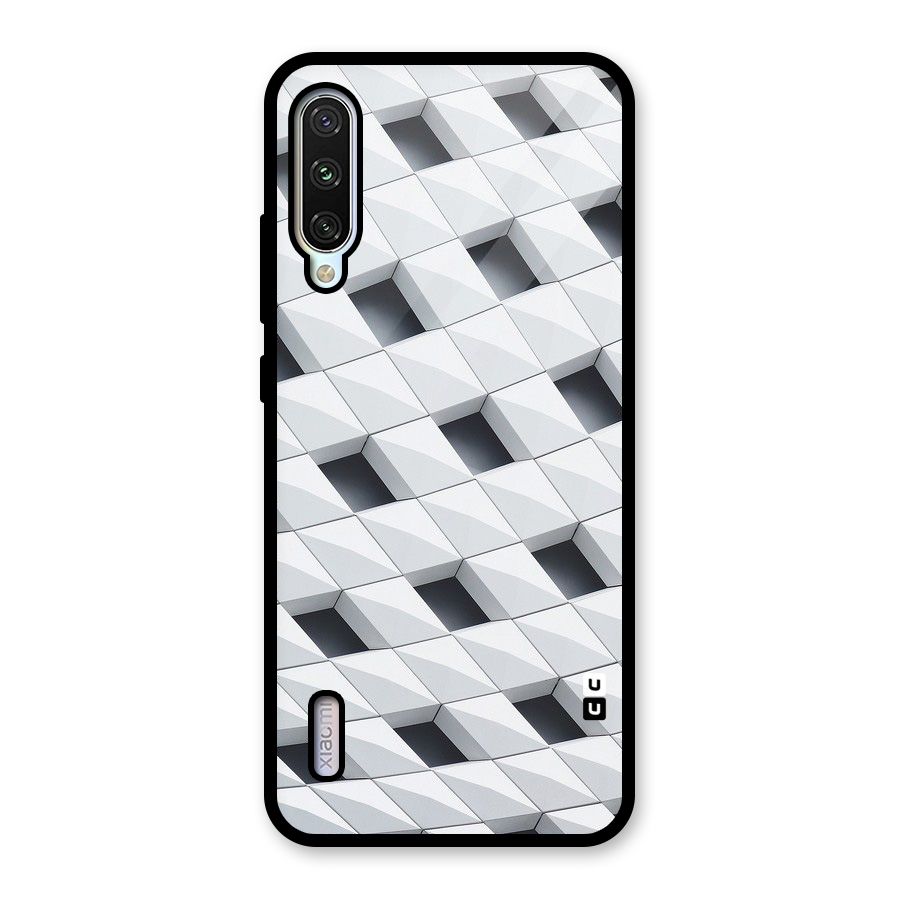 Building Pattern Glass Back Case for Mi A3