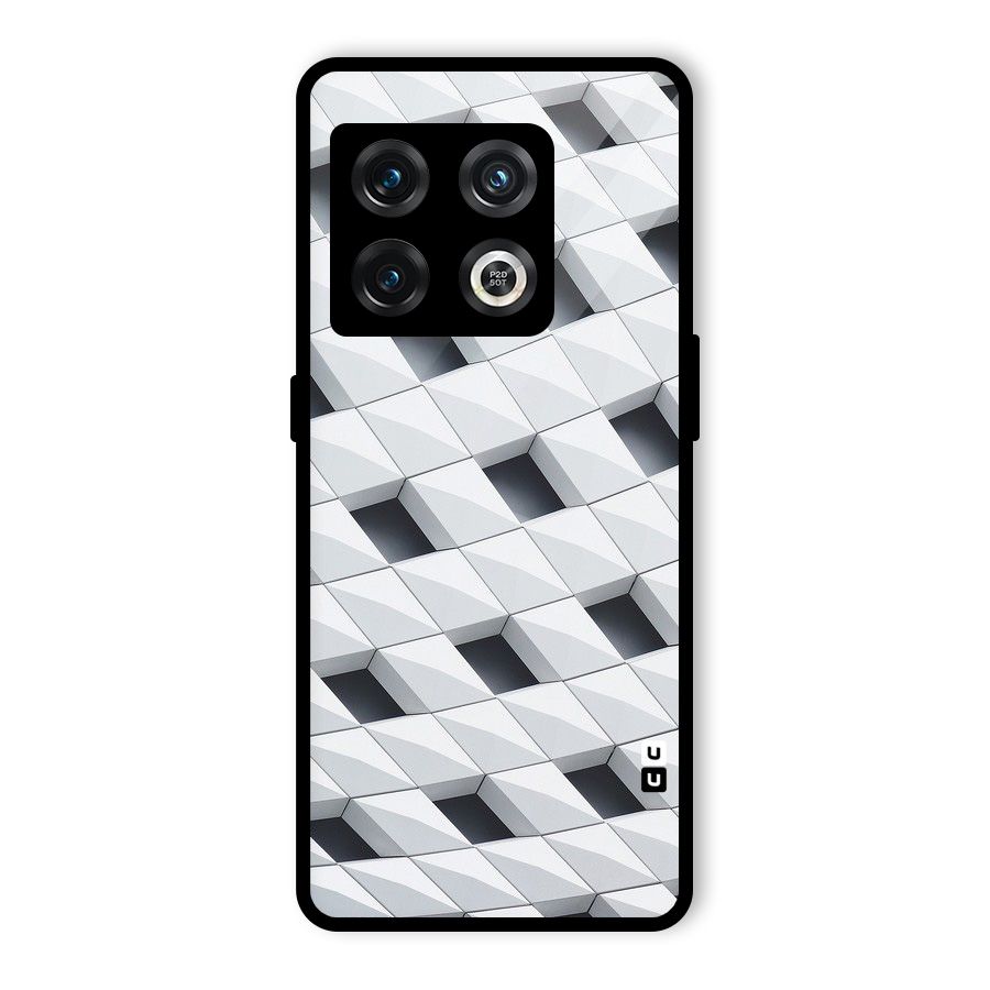 Building Pattern Glass Back Case for OnePlus 10 Pro 5G