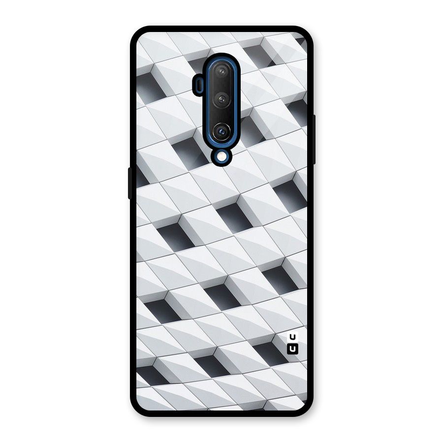 Building Pattern Glass Back Case for OnePlus 7T Pro
