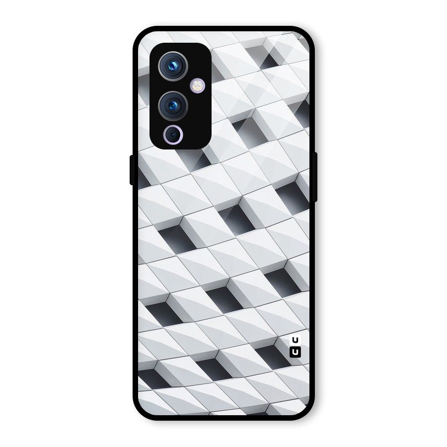 Building Pattern Glass Back Case for OnePlus 9