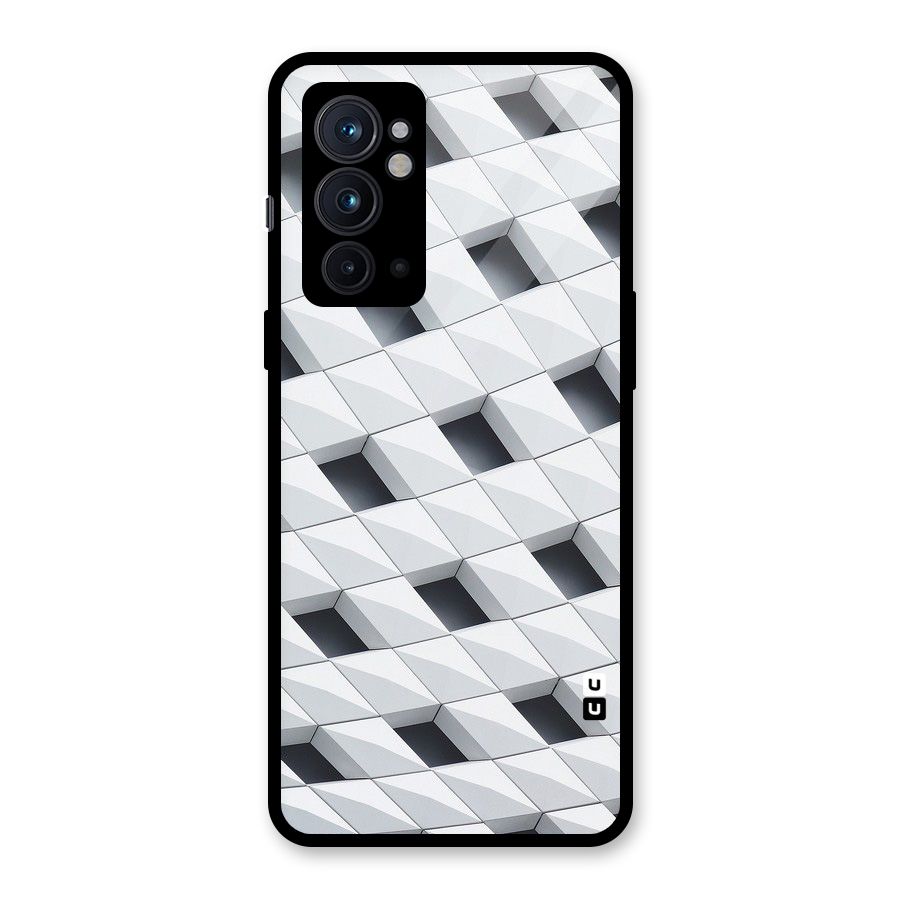 Building Pattern Glass Back Case for OnePlus 9RT 5G